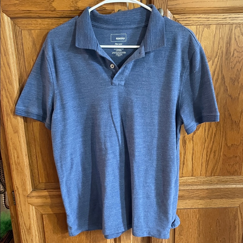 Sonoma Men's Blue Polo Shirt